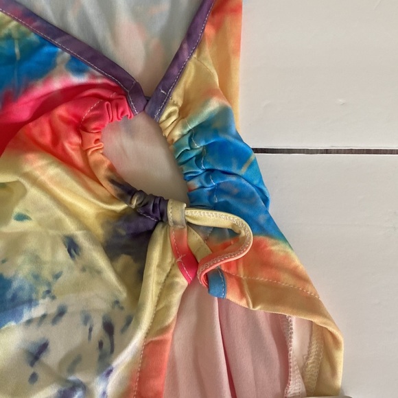 One shoulder tie dye beach dress - Picture 5 of 12